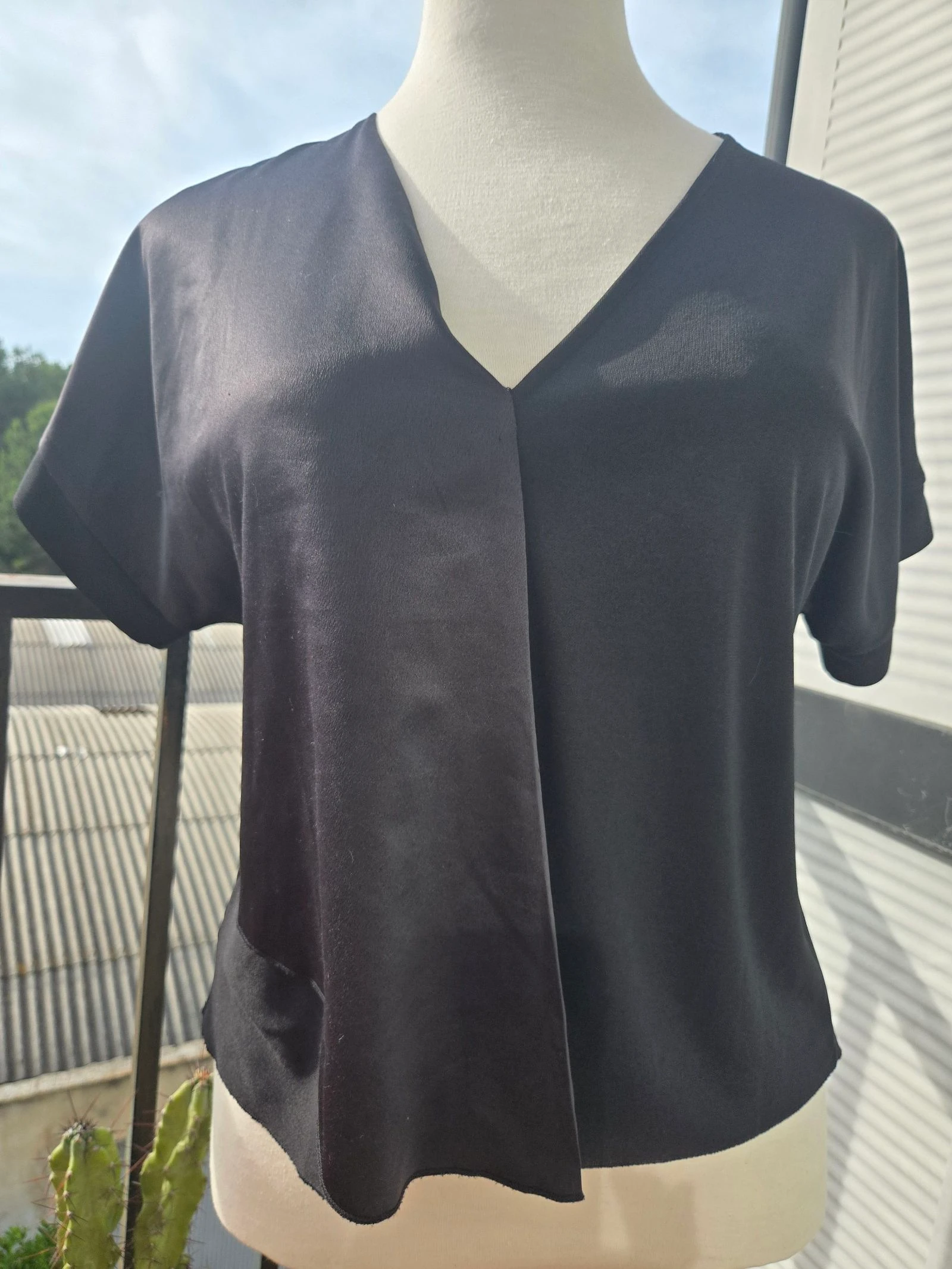 Camiseta verano 2 texturas Zara